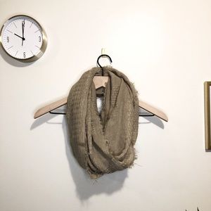 Beige Infinity Scarf